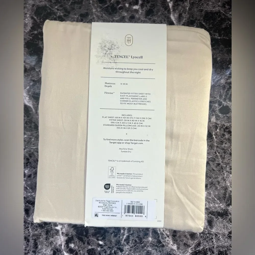 Cool Tencil Lyocell Sheet Set, Twin XL Twin,